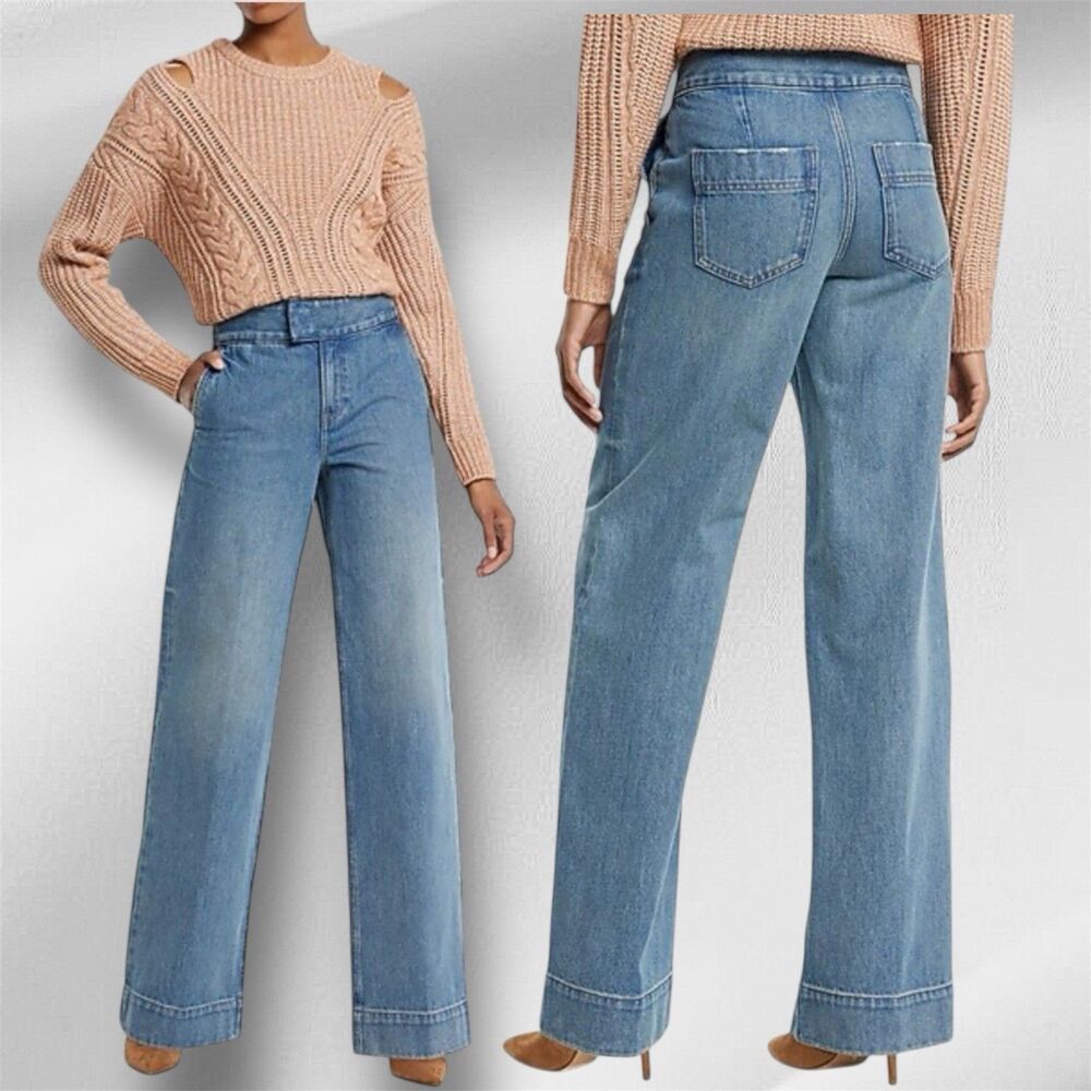 Express Wide Leg High Rise Women’s Size 4R Denim Jeans